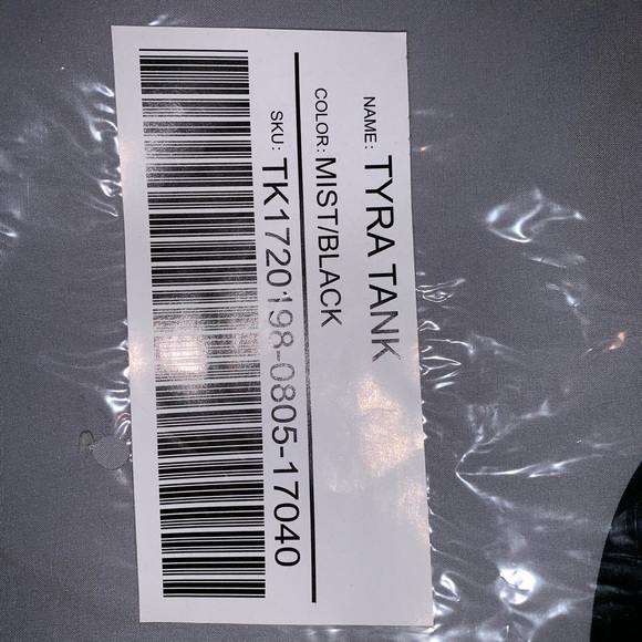 Tyra Tank Gray/Black Fabletics Medium - Picture 6 of 6